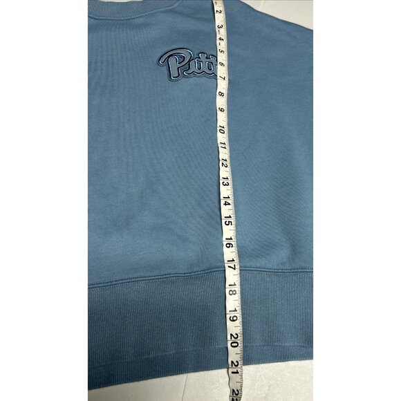 Pro Standard Luxury Pitt Panthers Sweatshirt Women's M Box Fit Thumb Holes Cute - Picture 10 of 10